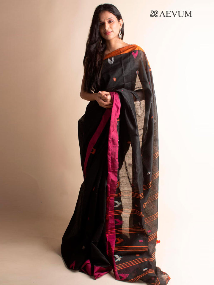 Tant Cotton Silk Bengal Handloom Saree - 3502 Saree AEVUM