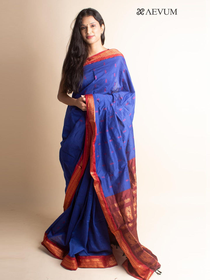 Kalyani South Cotton Silk Handloom Saree with Blouse Piece - 3541 Saree AEVUM