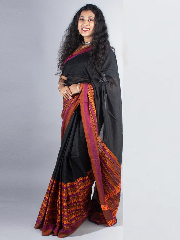 Begampuri Bengal Cotton Handloom Saree - 4138 Saree AEVUM 2