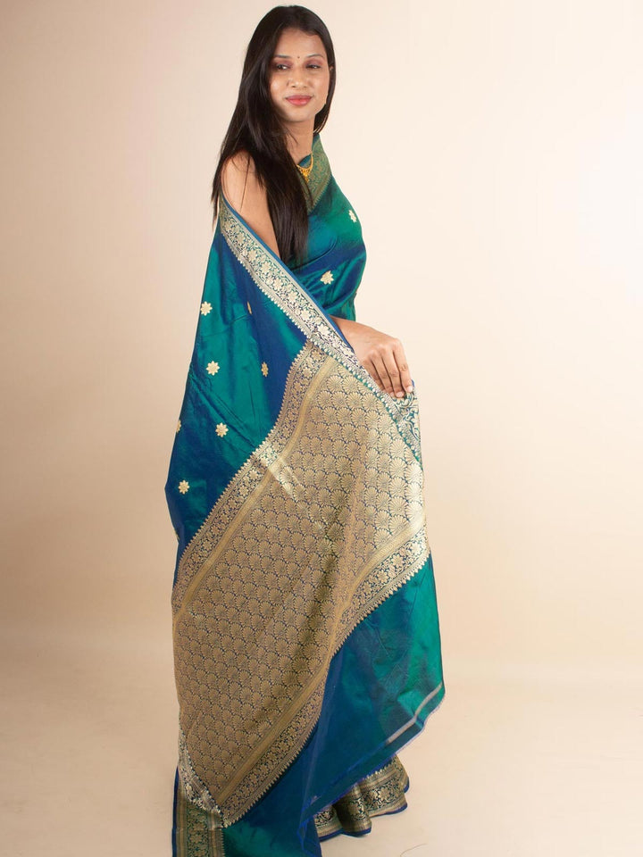 Banarasi Silk Saree with Silk Mark - 4377 Saree AEVUM 2   