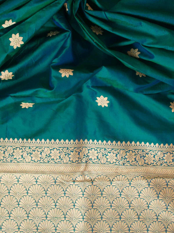 Banarasi Silk Saree with Silk Mark - 4377 Saree AEVUM 2   