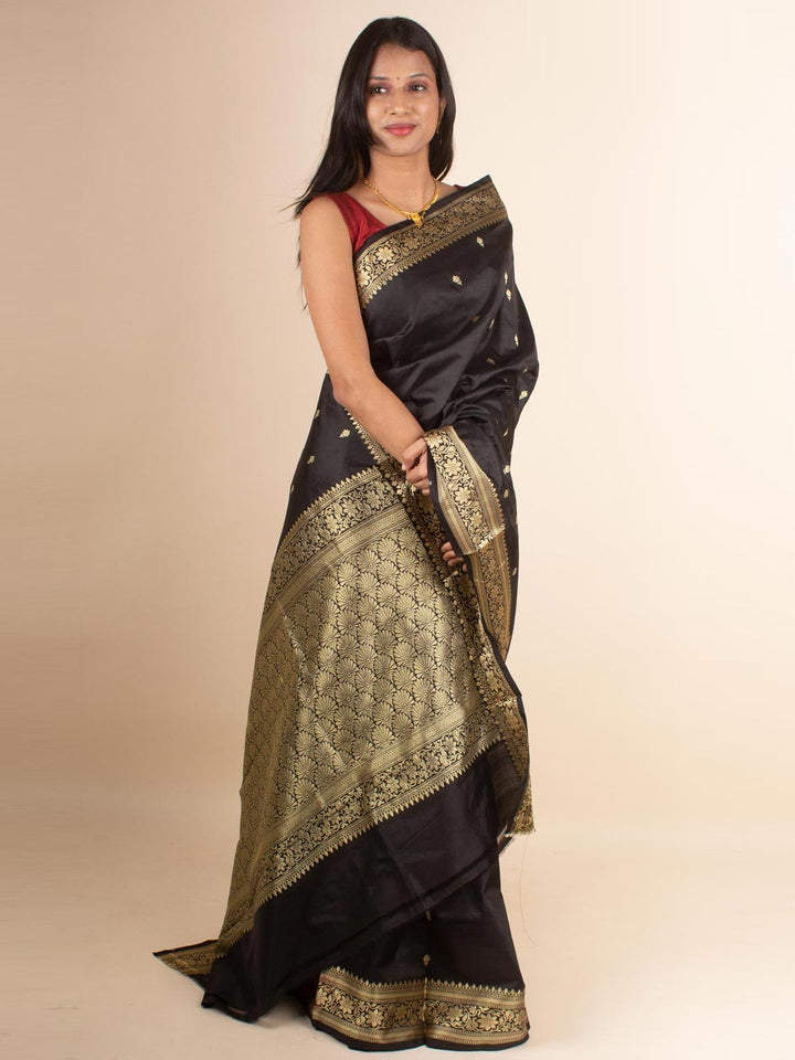 Banarasi Silk Saree with Silk Mark - 4378 Saree AEVUM 2   