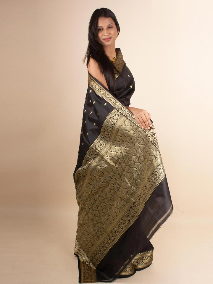 Banarasi Silk Saree with Silk Mark - 4378 Saree AEVUM 2   