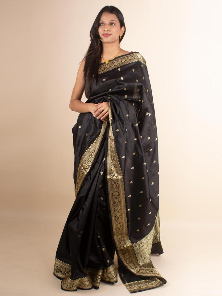 Banarasi Silk Saree with Silk Mark - 4378 Saree AEVUM 2   