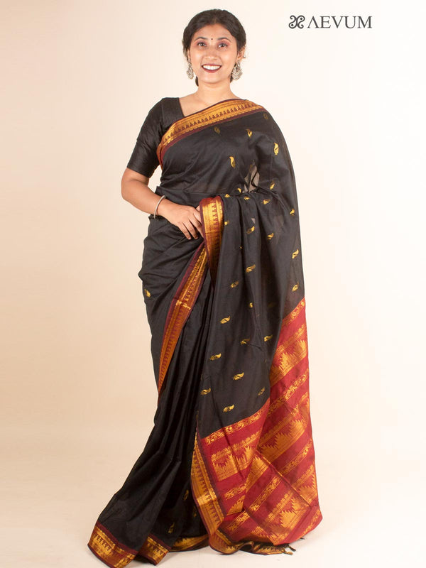 Kalyani South Cotton Silk Handloom Saree with Blouse Piece - 4474 Saree AEVUM