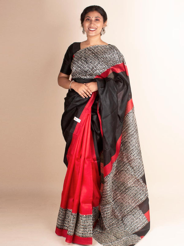 Three Ply Murshidabad Pure Silk Saree with Silk Mark - 4493 Saree Rinku Silk Cotton House   