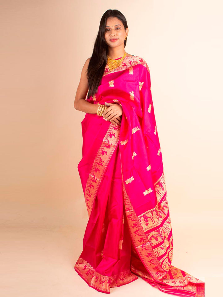 Pure Baluchari Silk with Silk Mark - 4689 Saree Riya's Collection   