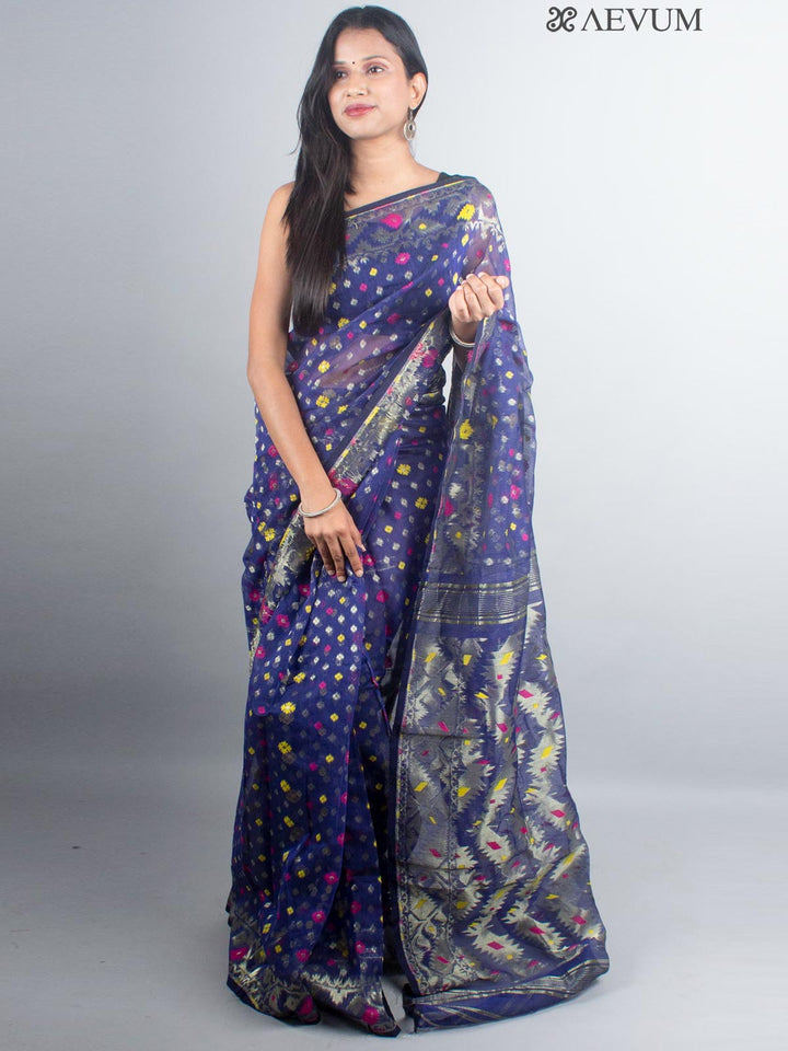 Bangladeshi Style Zari Jamdani Saree - 4748 Saree AEVUM 2