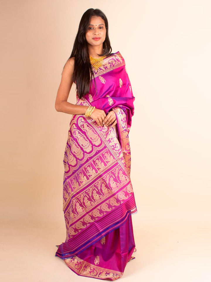 Pure Baluchari Silk with Silk Mark - 4690 Saree Riya's Collection   