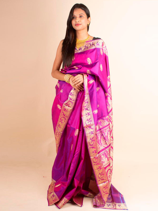 Pure Baluchari Silk with Silk Mark - 4690 Saree Riya's Collection   