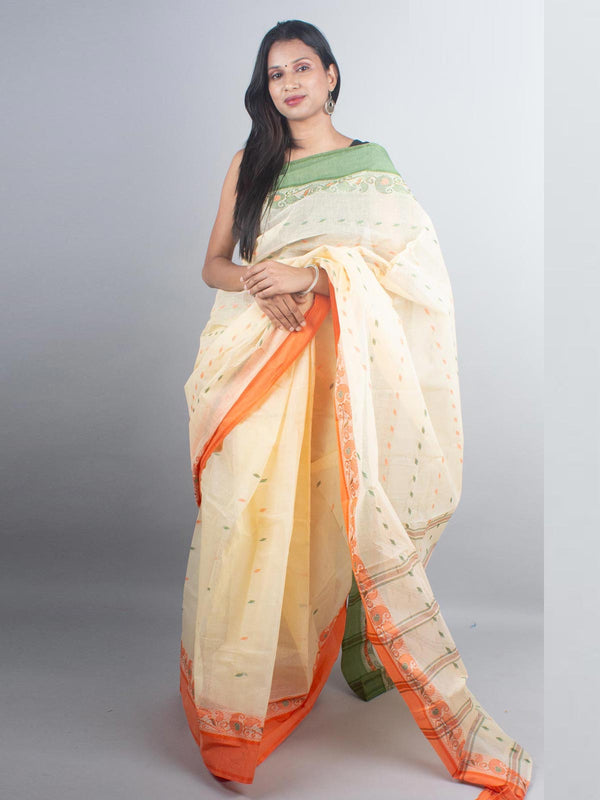 Bengal Cotton Handloom Saree Without Blouse Piece - 4933 Saree AEVUM 2