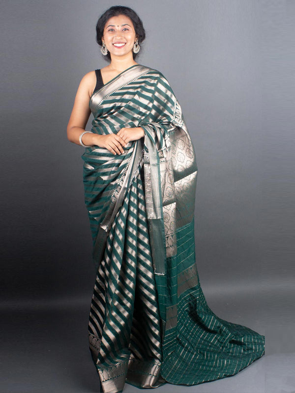 Organza Banarasi Handloom Saree - 5280 Saree Seratuzzama   