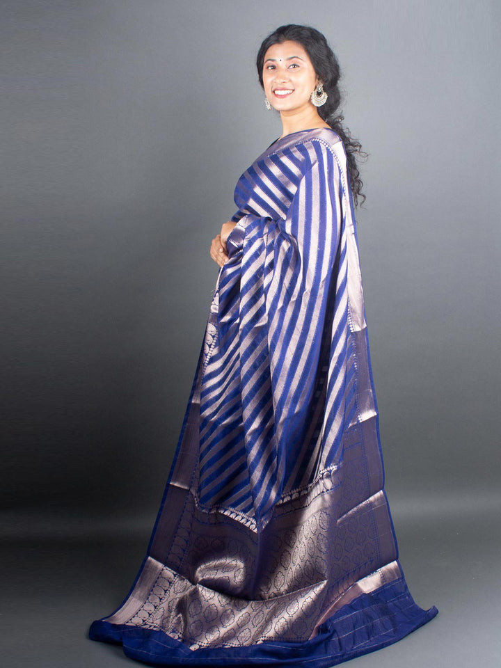 Organza Banarasi Handloom Saree - 5283 Saree AEVUM