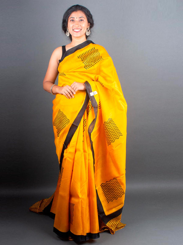 Three Ply Murshidabad Pure Silk with Silk Mark - 5287 Saree Riya's Collection   