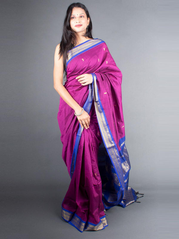 Kalyani South Cotton Silk Handloom Saree with Blouse Piece - 5728 Saree AEVUM