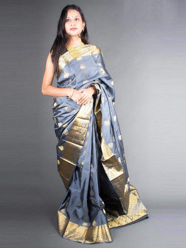 Kanjivaram Banarasi work Pure Silk Saree with Silk Mark - 5794 Saree Riya's Collection   