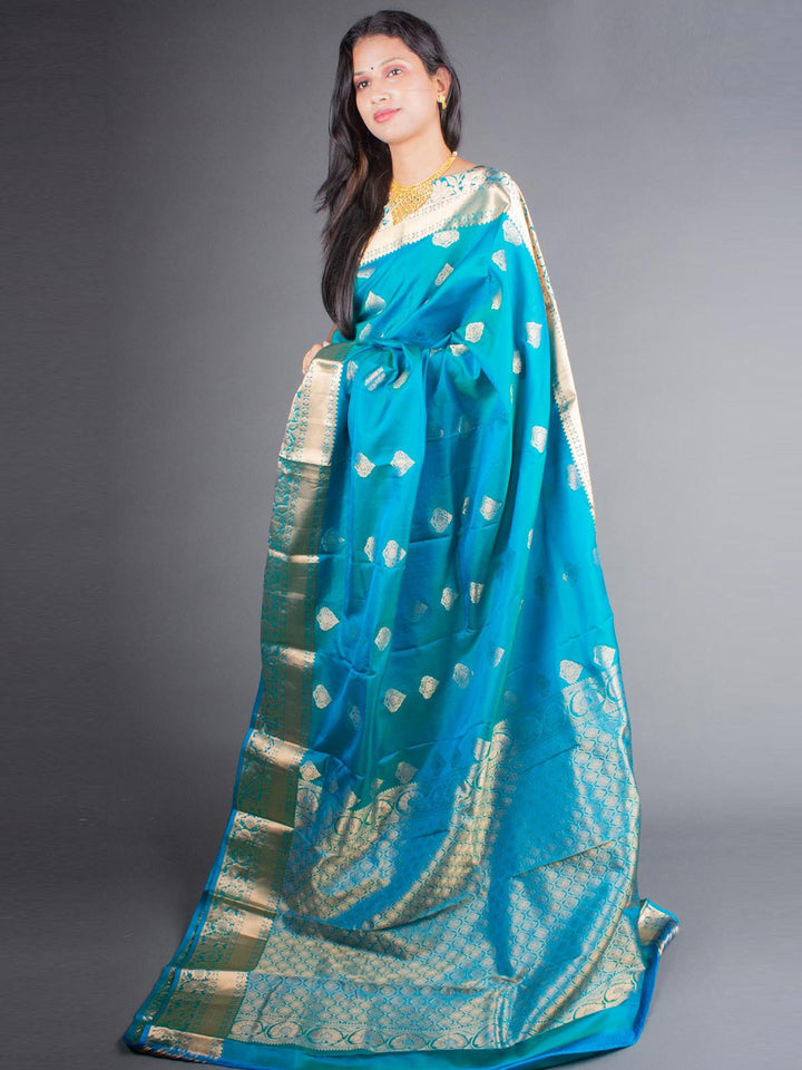 Kanjivaram Banarasi work Pure Silk Saree with Silk Mark - 5795 Saree Riya's Collection   