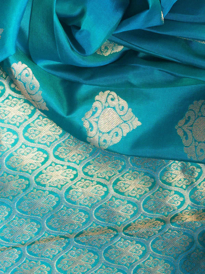 Kanjivaram Banarasi work Pure Silk Saree with Silk Mark - 5795 Saree Riya's Collection   