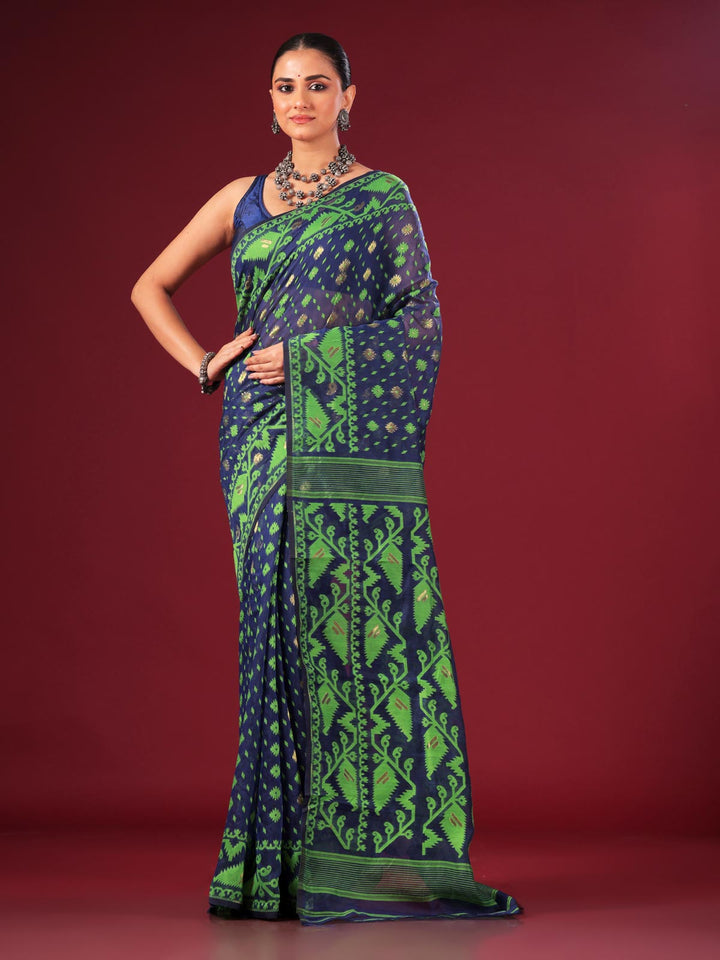 Bangladeshi Style Jamdani Saree - 6311 Saree AEVUM 2