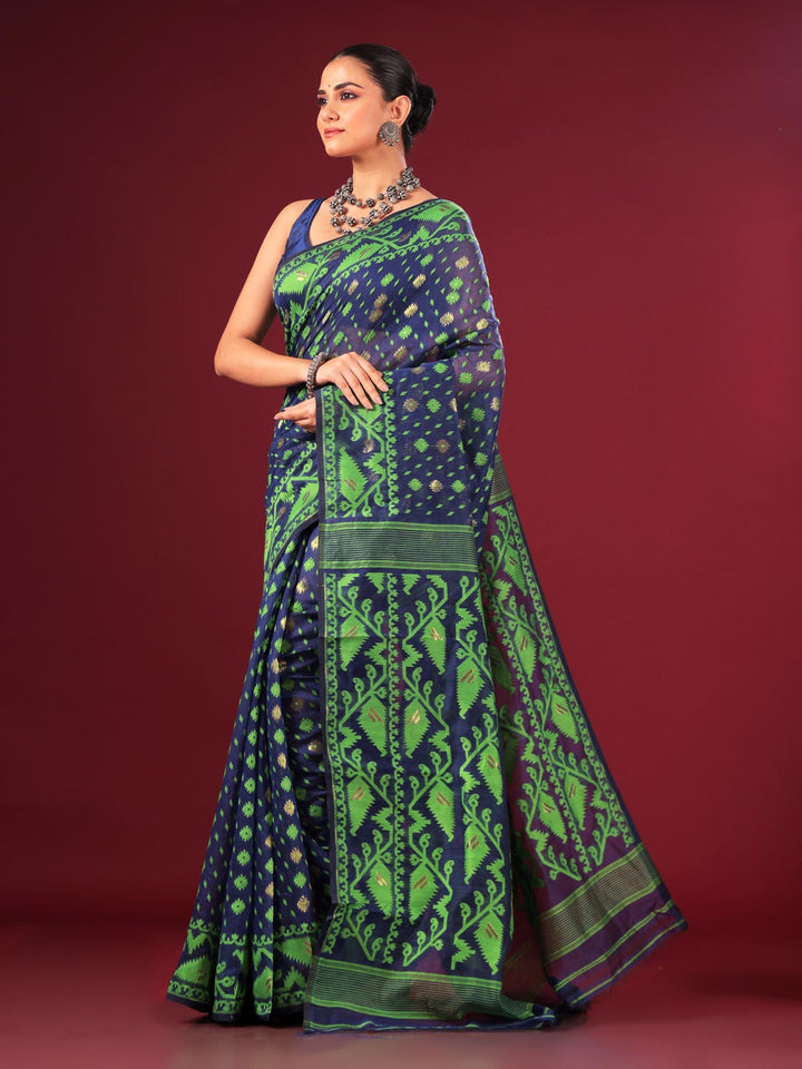 Bangladeshi Style Jamdani Saree - 6311 Saree AEVUM 2