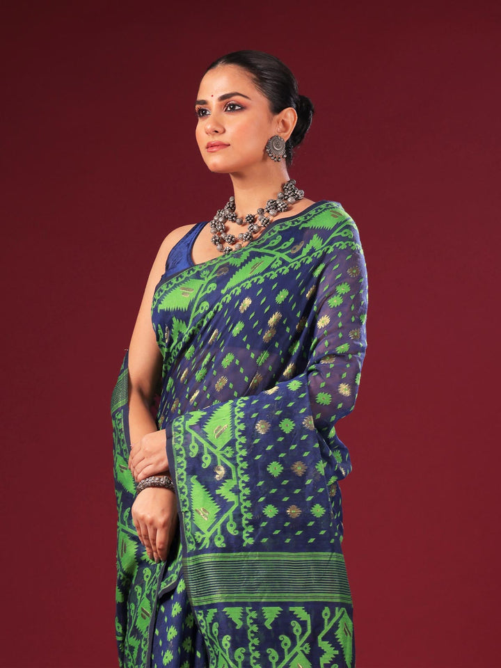 Bangladeshi Style Jamdani Saree - 6311 Saree AEVUM 2