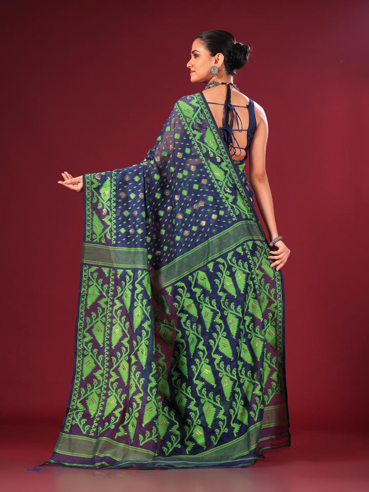 Bangladeshi Style Jamdani Saree - 6311 Saree AEVUM 2