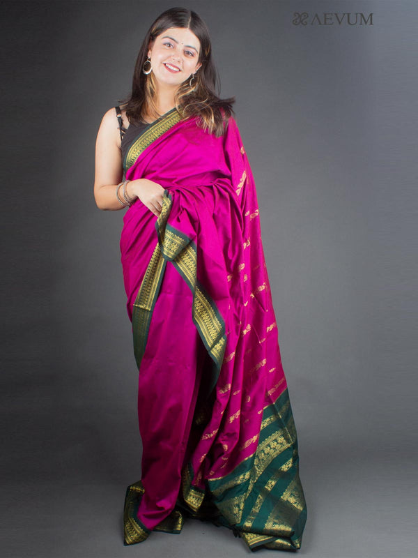 Kalyani South Cotton Silk Handloom Saree with Blouse Piece - 6516 Saree AEVUM