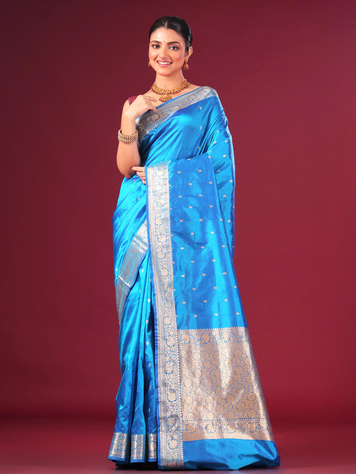 Banarasi Silk Saree with Silk Mark - 6642 Saree AEVUM