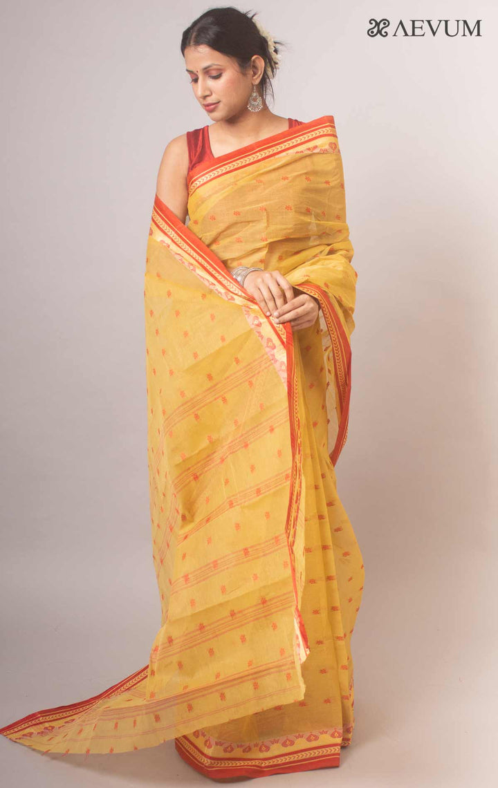 Bengal Cotton Handloom Saree Without Blouse Piece - 6672 Saree Ashoke Pal   