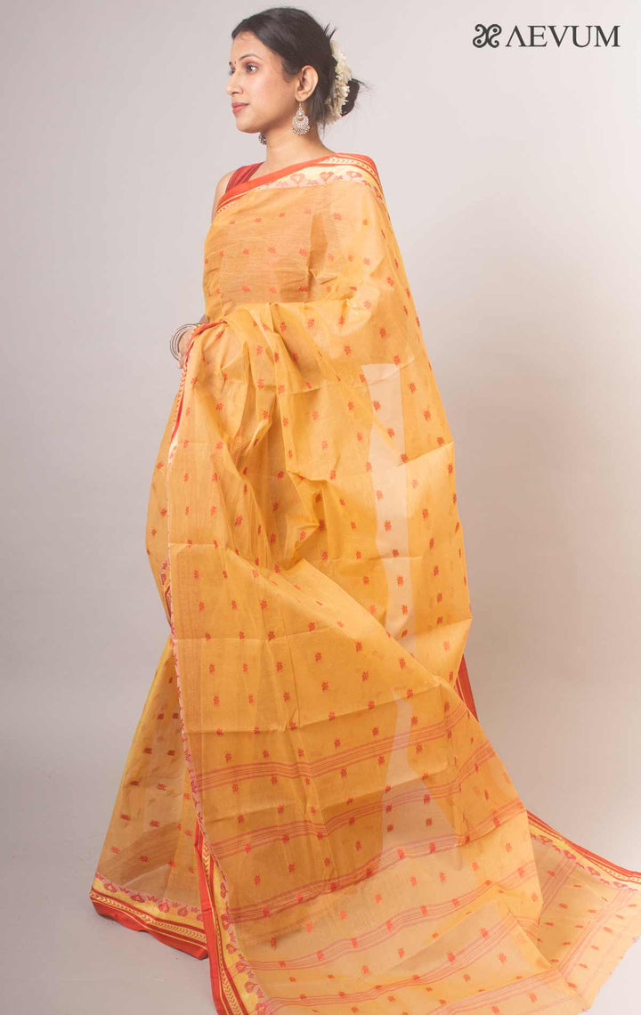 Bengal Cotton Handloom Saree Without Blouse Piece - 6672 Saree Ashoke Pal   