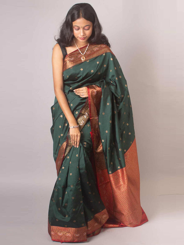 Soft Banarasi Silk Saree - 7013 Saree AEVUM   