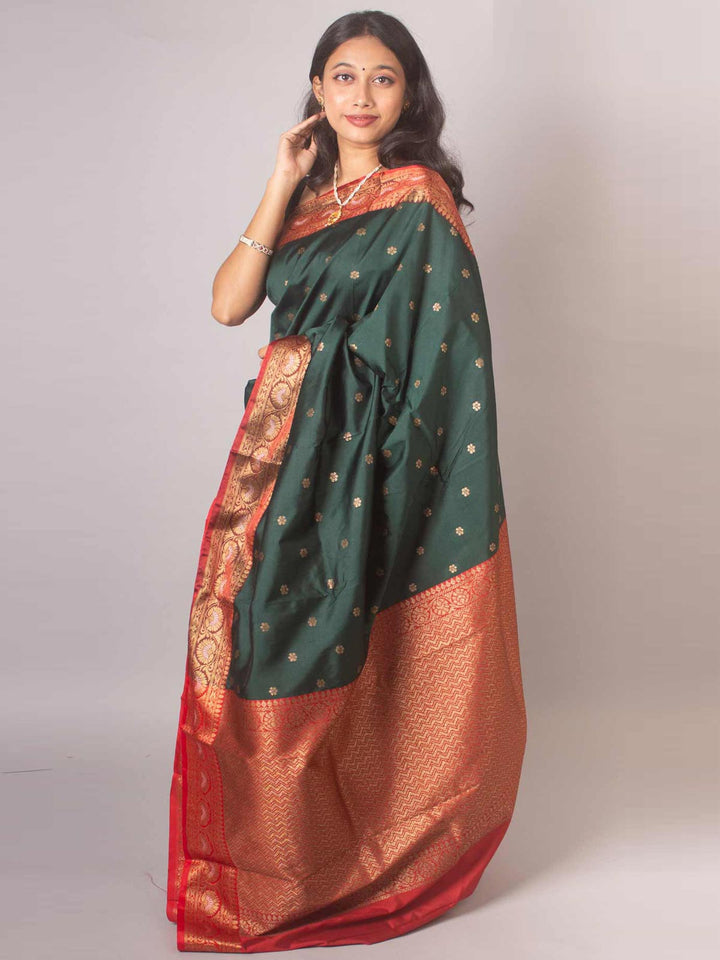 Soft Banarasi Silk Saree - 7013 Saree AEVUM   