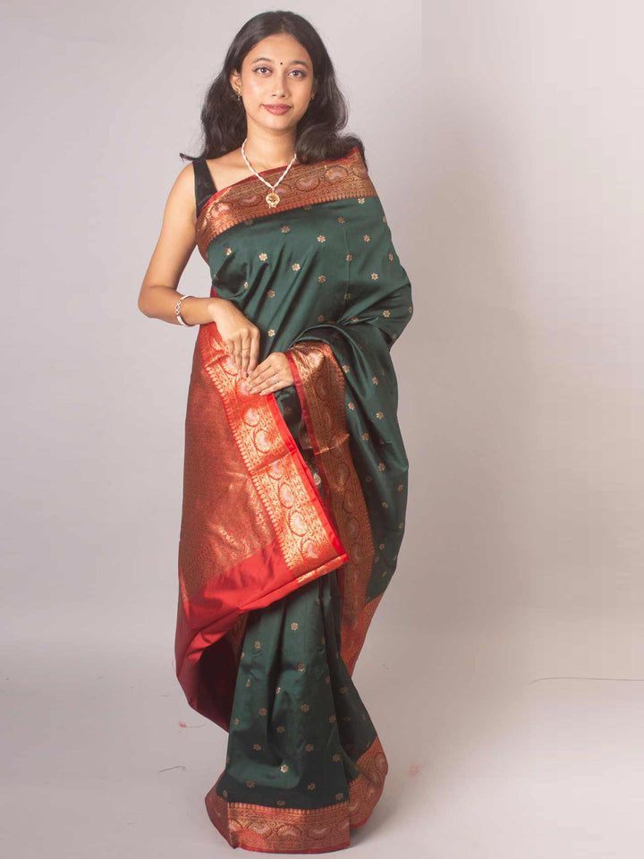 Soft Banarasi Silk Saree - 7013 Saree AEVUM   