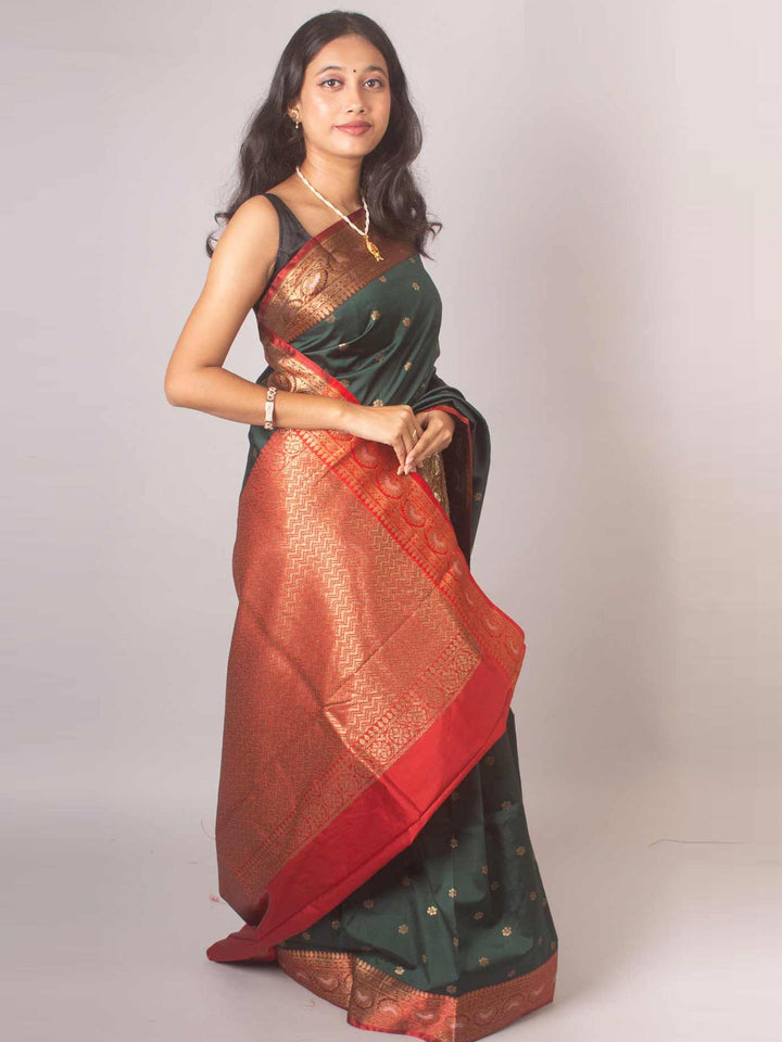 Soft Banarasi Silk Saree - 7013 Saree AEVUM   