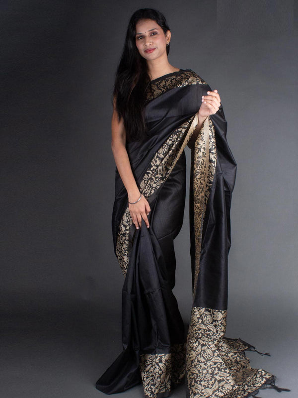 Semi Tussar Silk Saree - 7738 Saree AEVUM   