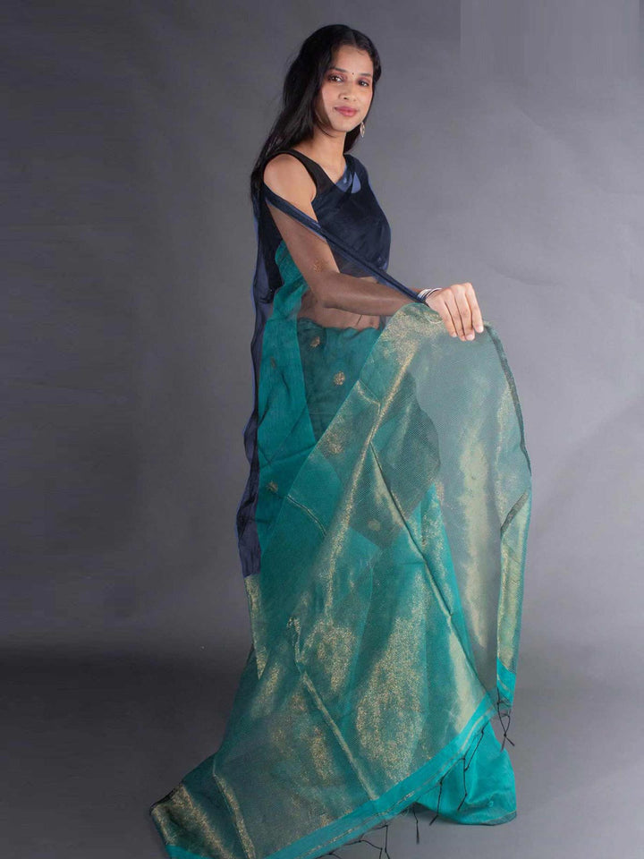 Ball Buti Matka Muslin Silk Saree - 8052 Saree AEVUM 2   