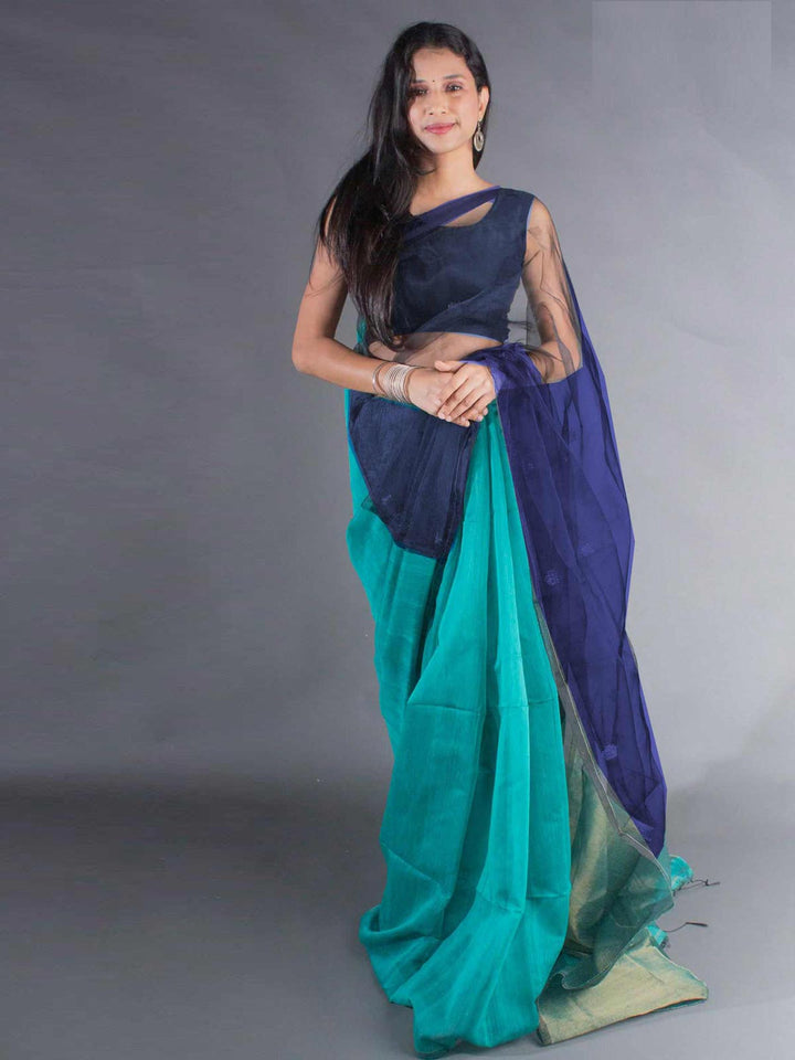 Ball Buti Matka Muslin Silk Saree - 8052 Saree AEVUM 2   