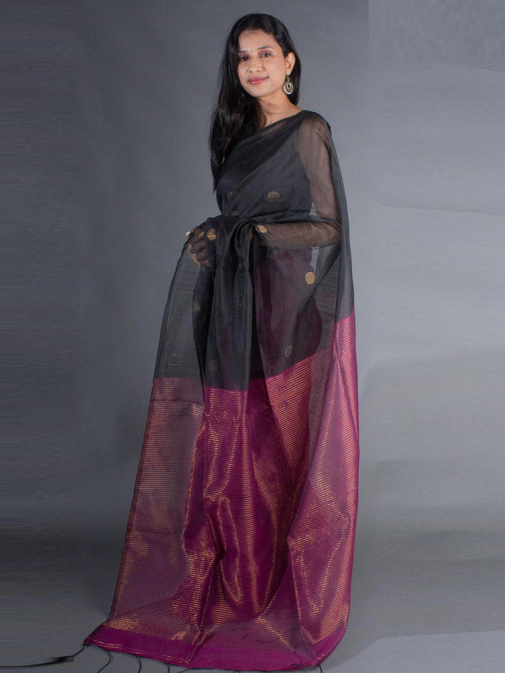 Ball Buti Matka Muslin Silk Saree - 8054 Saree AEVUM 2   