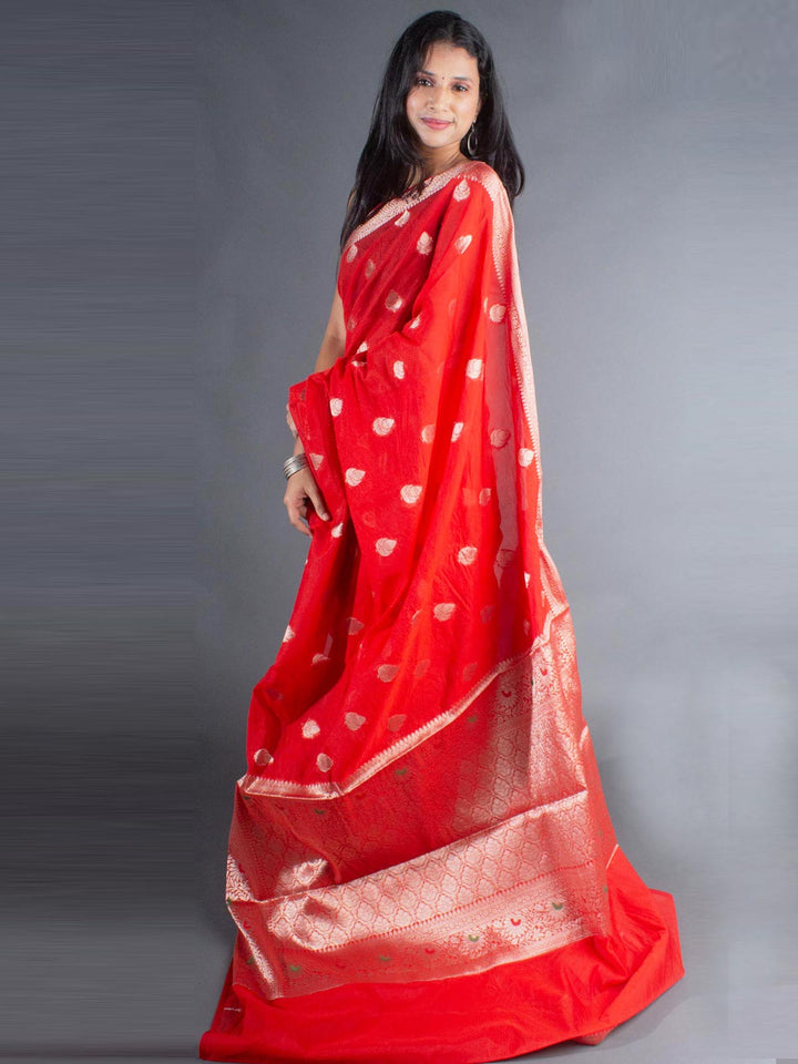 Semi Georgette Soft Banarasi Silk Saree - 8068 Saree Seratuzzama   