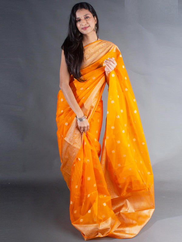 Organza Banarasi Handloom Saree - 8088 Saree Seratuzzama   