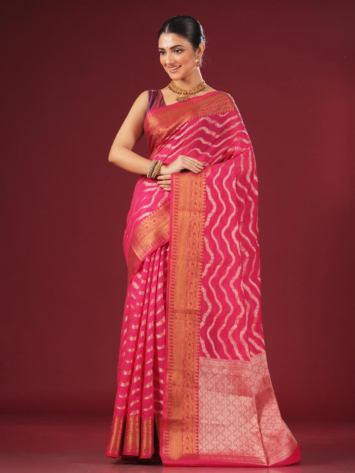 Organza Banarasi Handloom Saree - 8354 Saree AEVUM