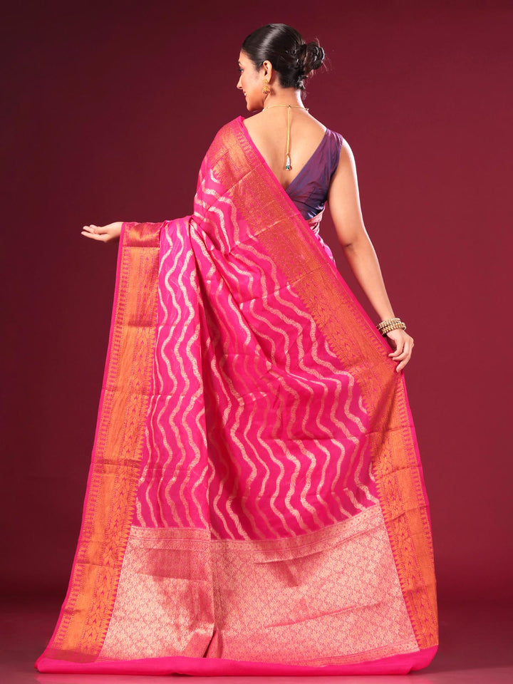 Organza Banarasi Handloom Saree - 8354 Saree AEVUM