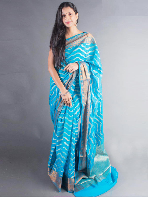 Organza Banarasi Handloom Saree - 8359 Saree Seratuzzama   