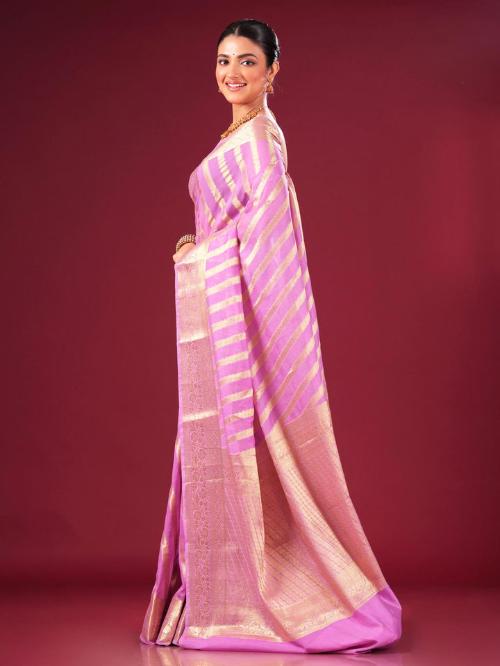 Organza Banarasi Handloom Saree - 8360 Saree AEVUM