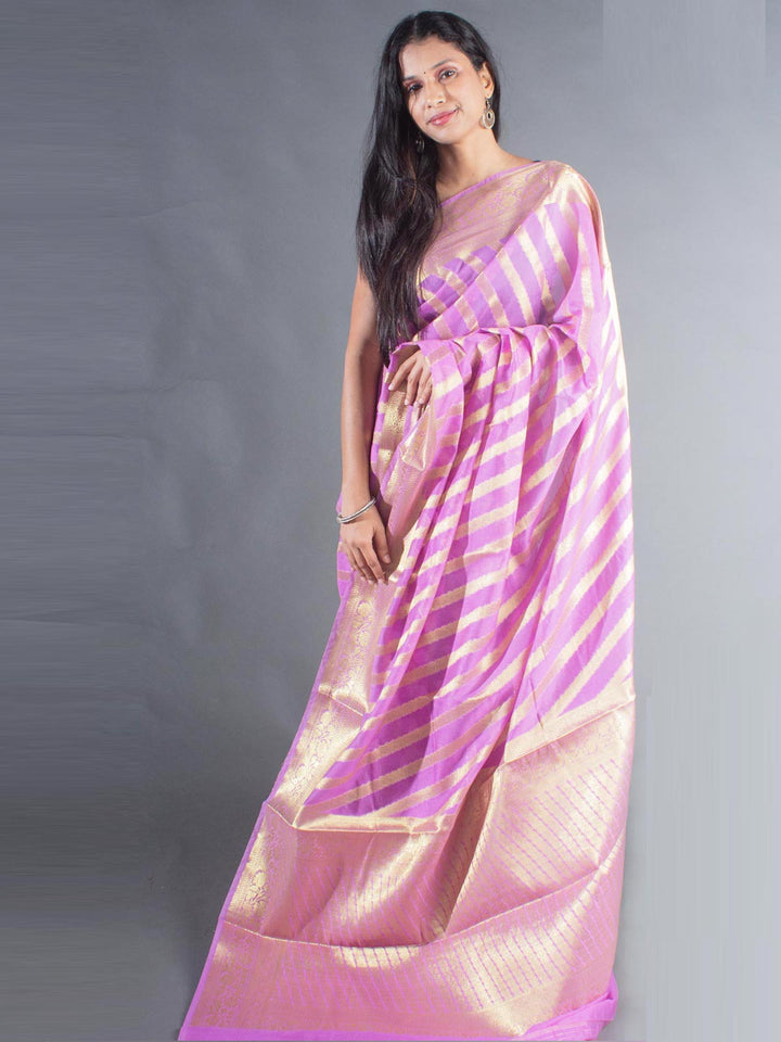 Organza Banarasi Handloom Saree - 8360 Saree Seratuzzama   