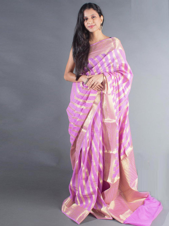 Organza Banarasi Handloom Saree - 8360 Saree Seratuzzama   