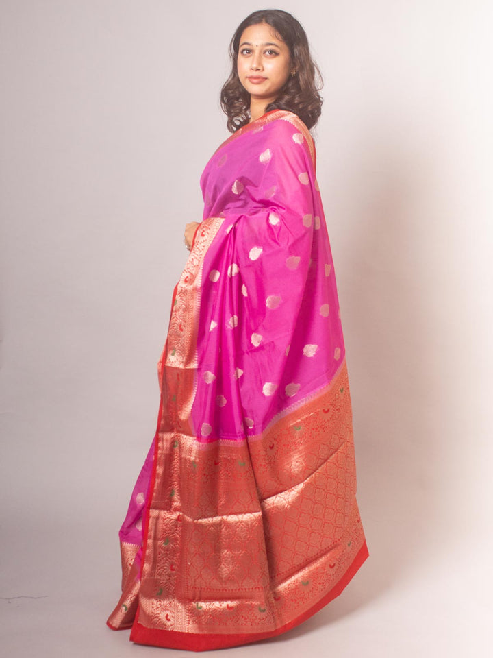 Semi Georgette Soft Banarasi Silk Saree - 8473 Saree Seratuzzama   