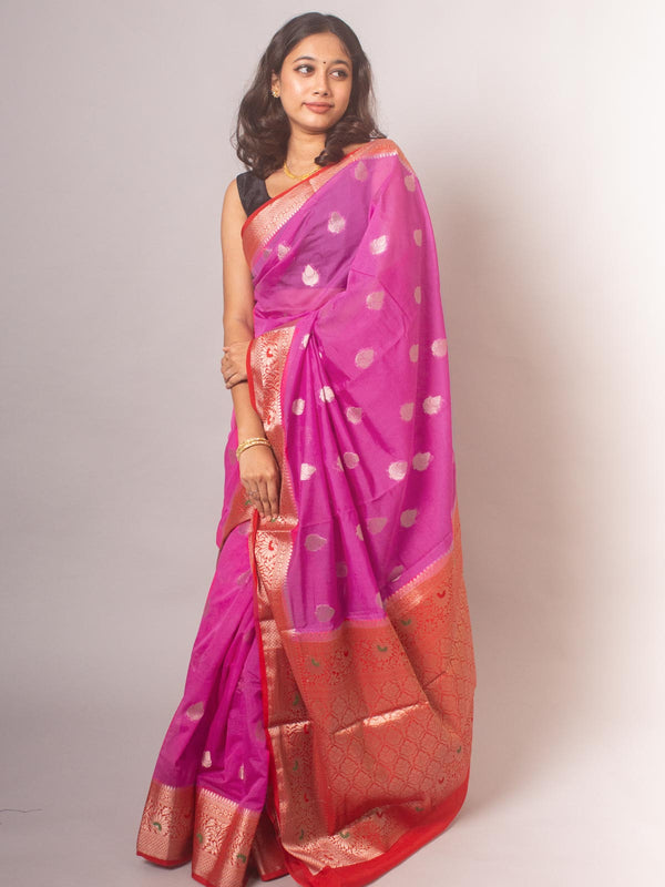 Semi Georgette Soft Banarasi Silk Saree - 8473 Saree Seratuzzama   