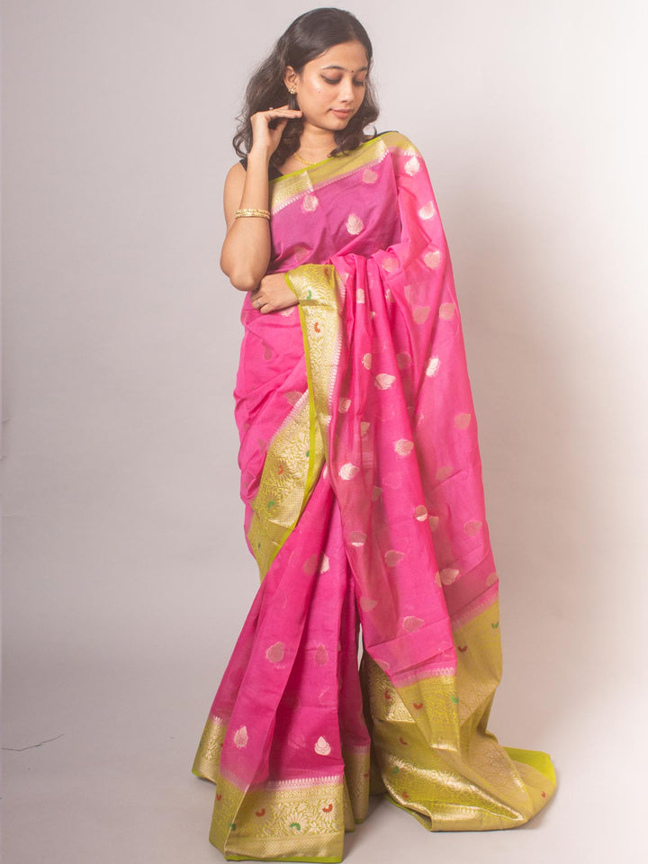 Semi Georgette Soft Banarasi Silk Saree - 8475 Saree Seratuzzama   