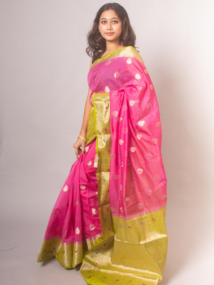 Semi Georgette Soft Banarasi Silk Saree - 8475 Saree Seratuzzama   